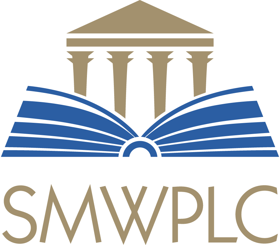Logo for Sheila M. Wilkinson, PLC - Courthouse with an Open Book